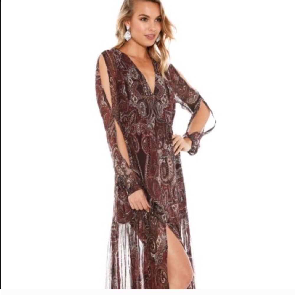 TJD LABYRINTH PAISLY MAXI NWT